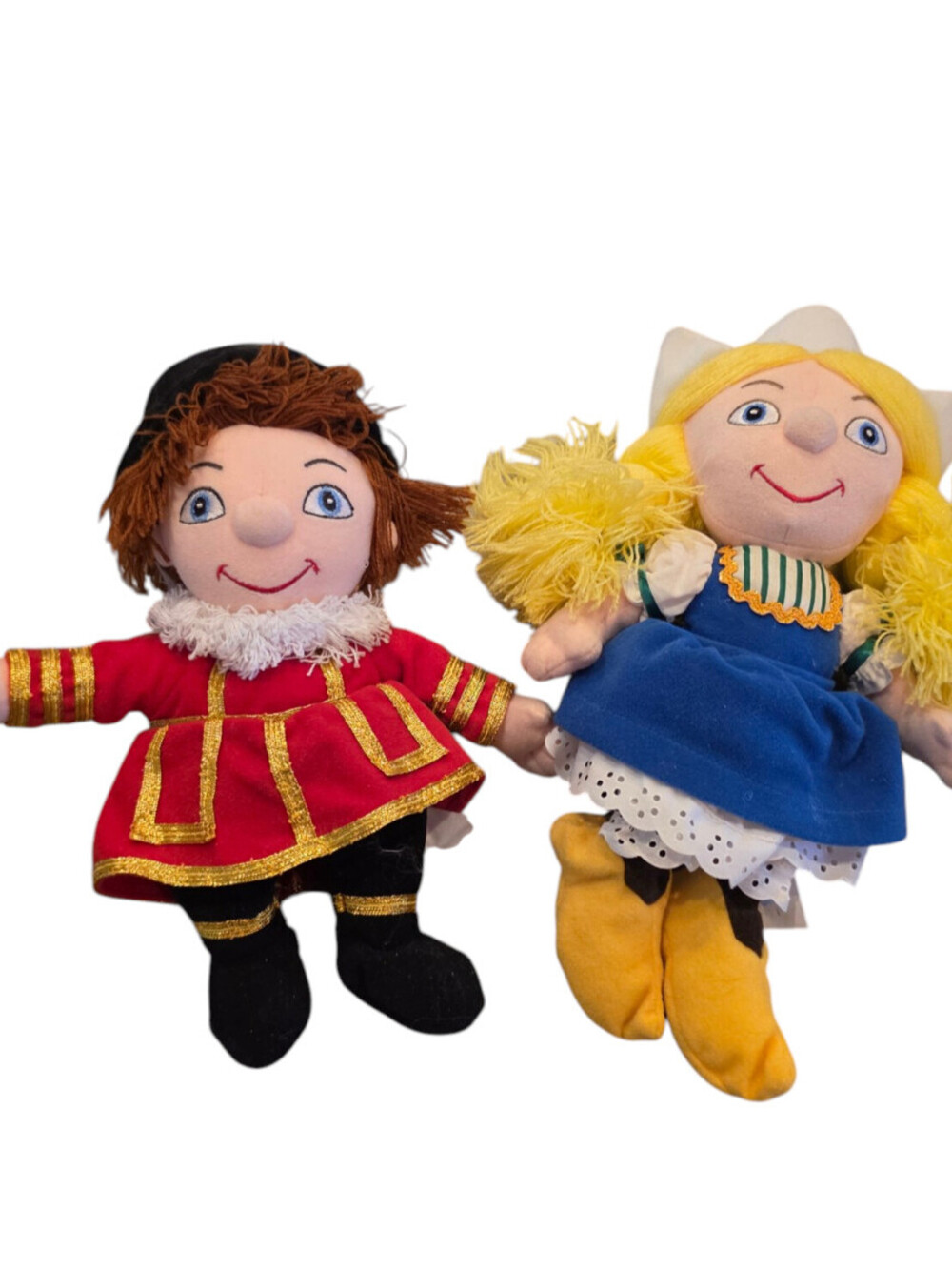 Disney Store It's A Small World Holland Girl England Boy Bean Bag Plush Lot